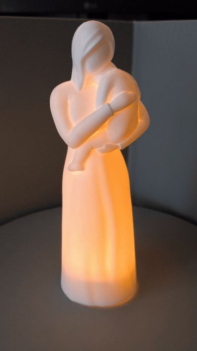 Mother holding child Remix for Tealight-Tea Ligh