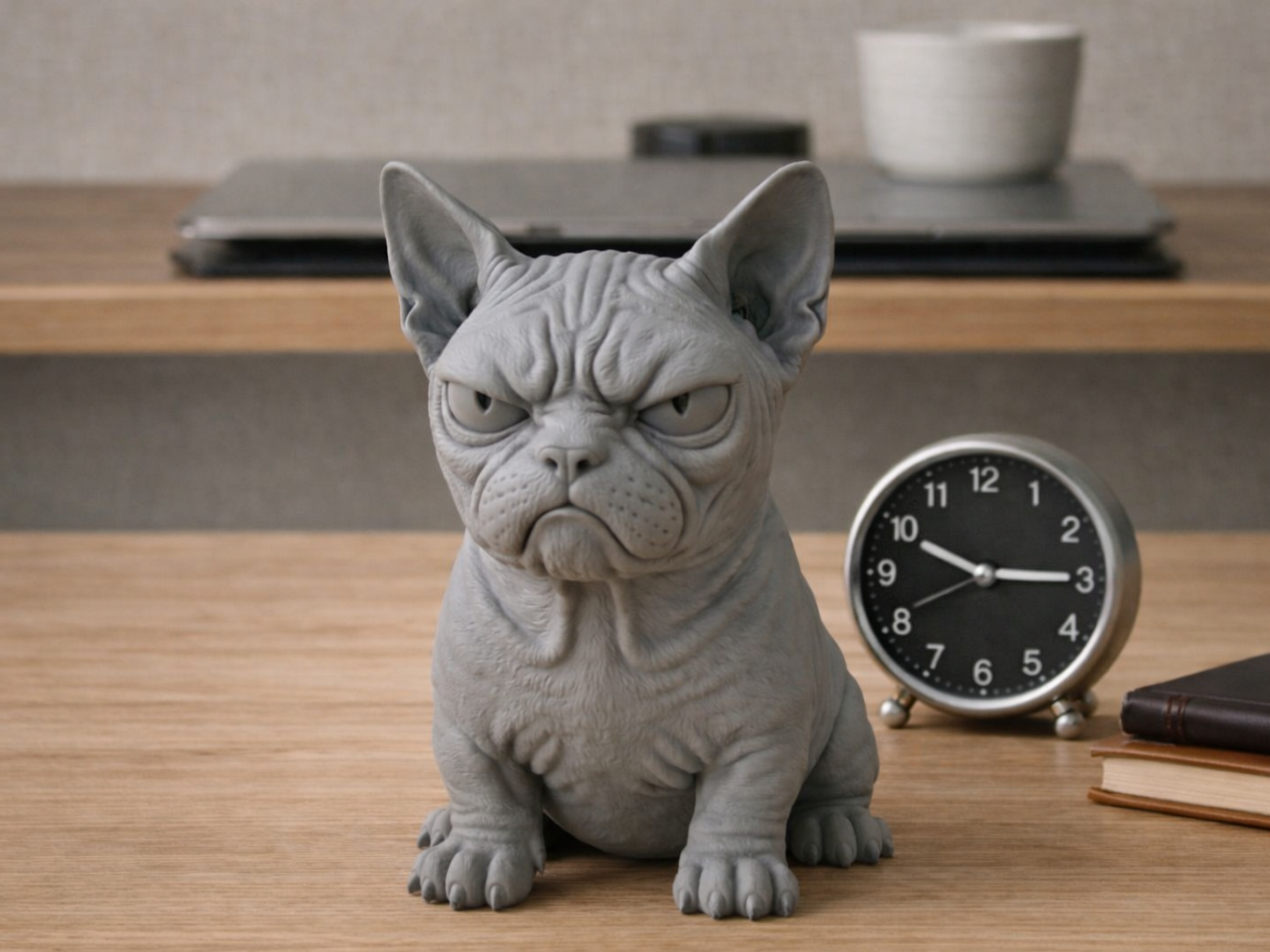 Grumpy Bulldog Boss -  Desk Guardian Decoration
