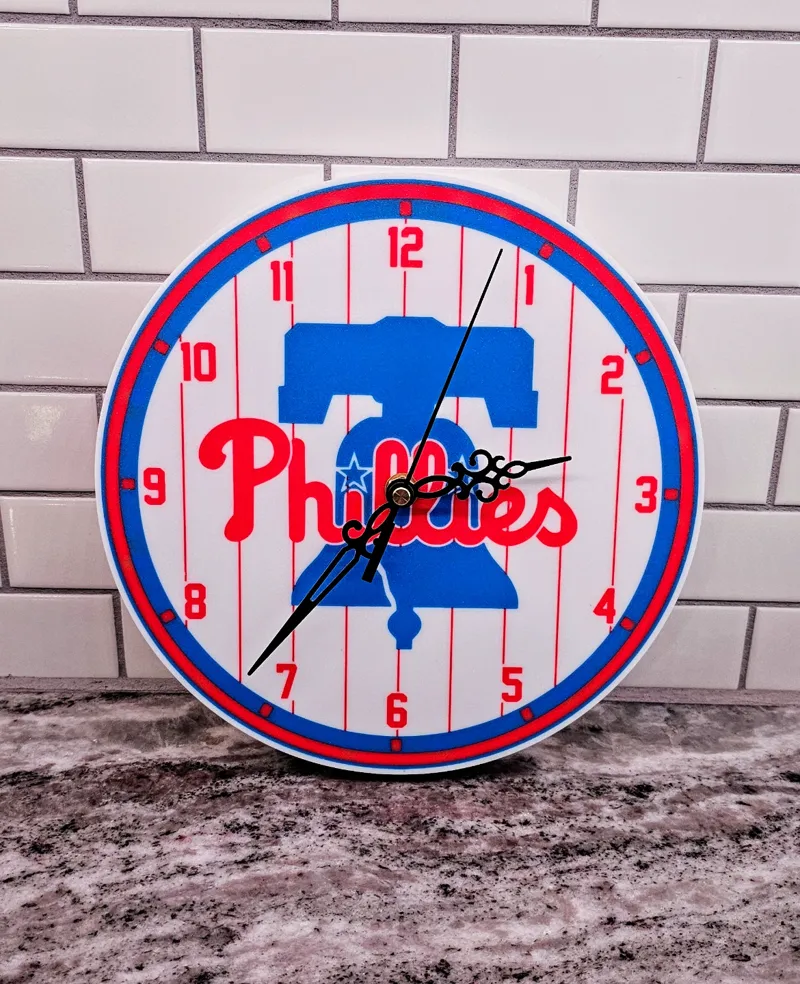 Philadelphia Baseball Wall Clock. 
