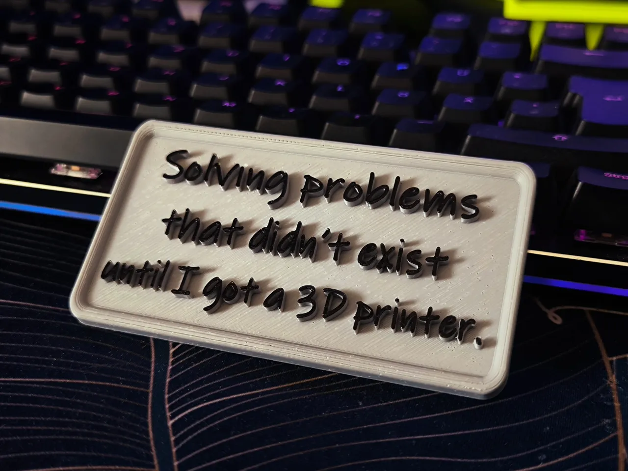 Solving problems that didn’t... sign / Schild view 2