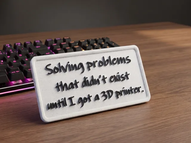 Solving problems that didn’t... sign / Schild