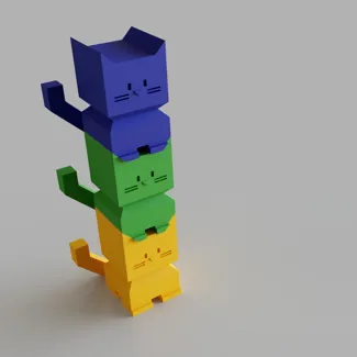 Compatocat - A Stackable Calibration Cat