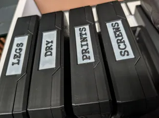 Clamshell Parts Box Label