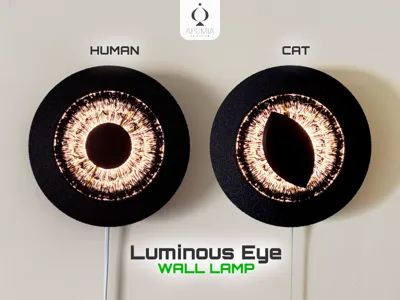 Luminous Eyes - Wall Lamp (Human / Cat Eye)
