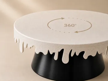 Accesorio para impresora 3D: Rotating Cake Stand - 4 Printer Sizes — vista de referencia 5
