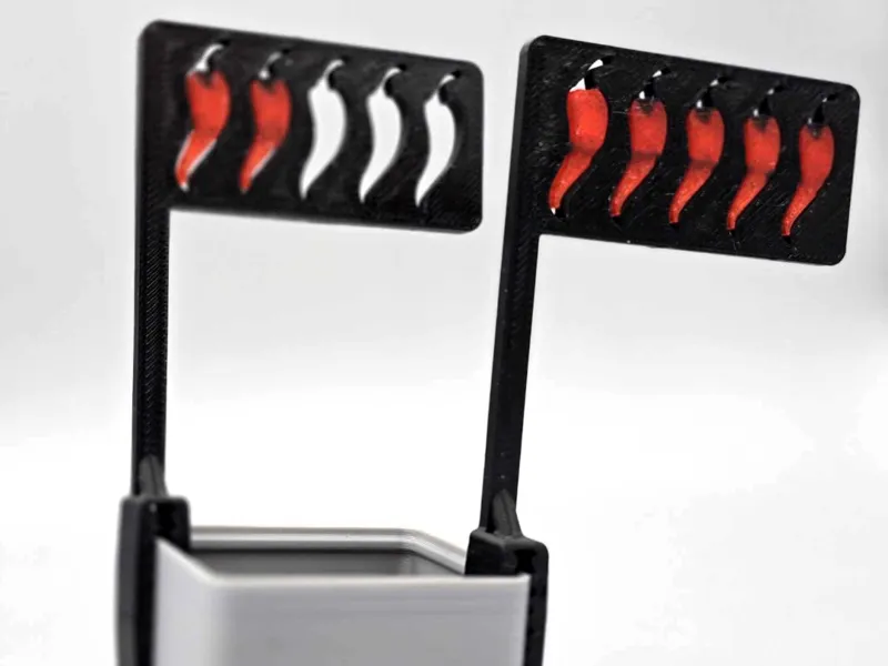 Chili Strength Food Flag Markers (A1 Mini)