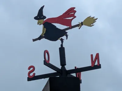 Working Weather Witch - Weather Vane