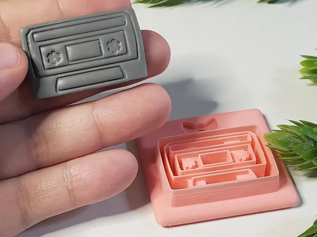 Cassette Tape Polymer Clay Earring Cutter