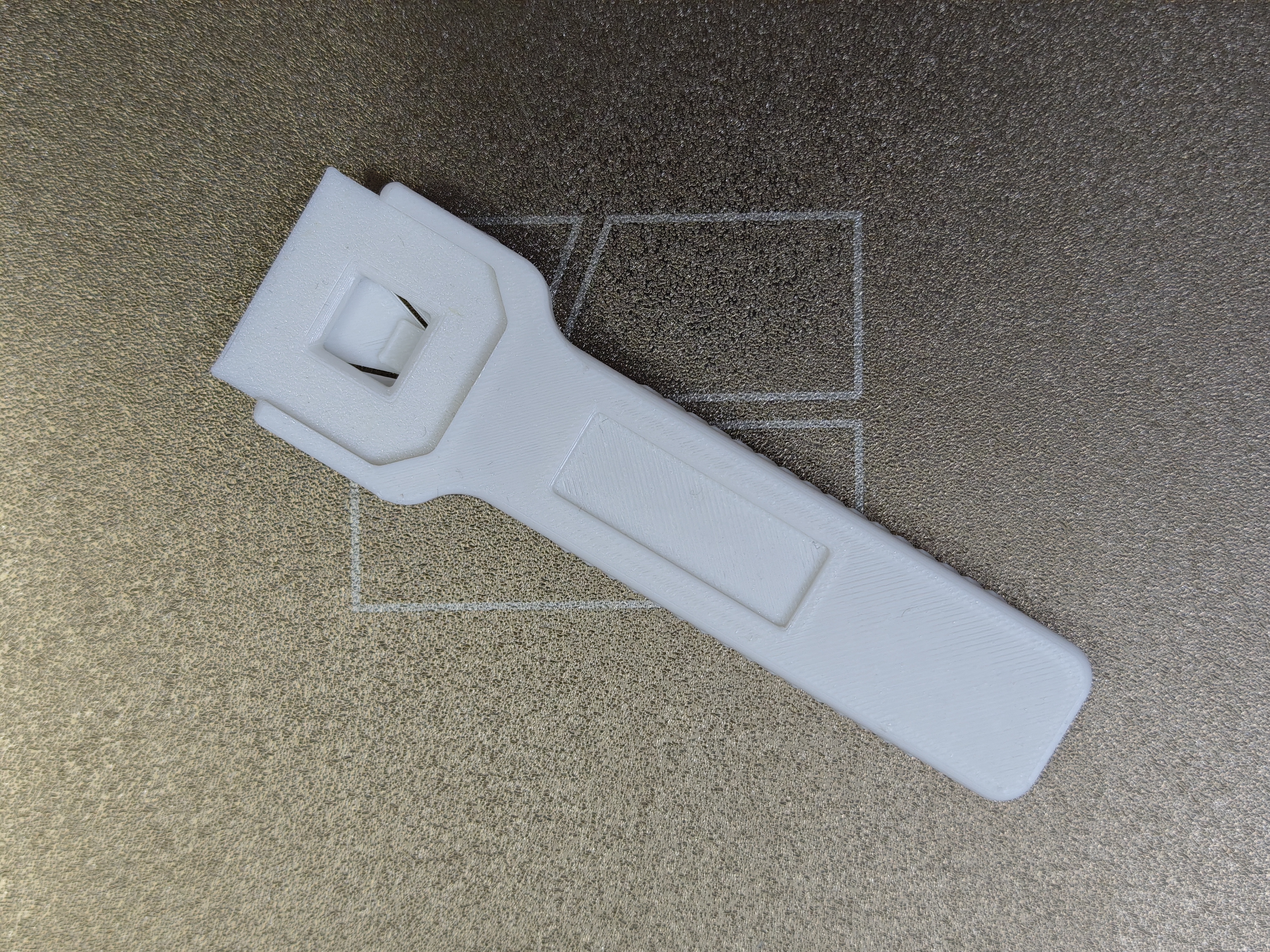 Miniatura 4 do modelo 3D 多功能四面热床铲刀 刮刀 可替换刀片