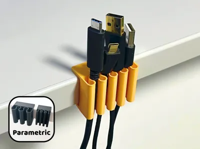 Cable Organizer Desk Clamp | Parametric Model