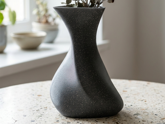 Obsidian Flow Vase