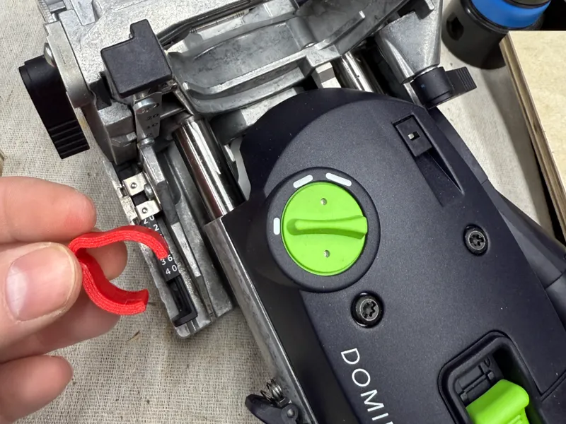 Festool Domino DF500 plunge limiter 18mm