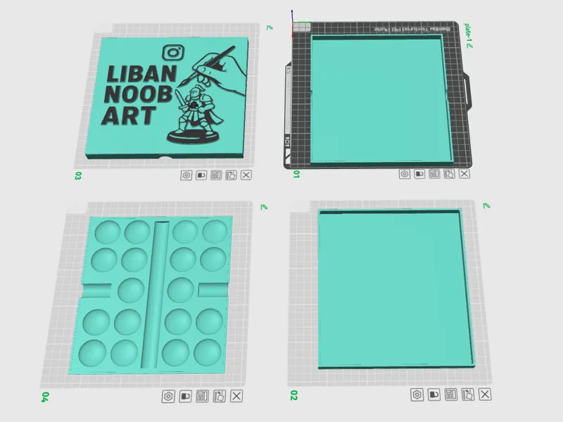 Painting wet palet with dry insert