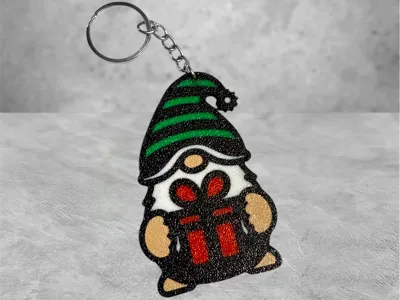 Christmas Gnome Keychain Schlüsselanhänger