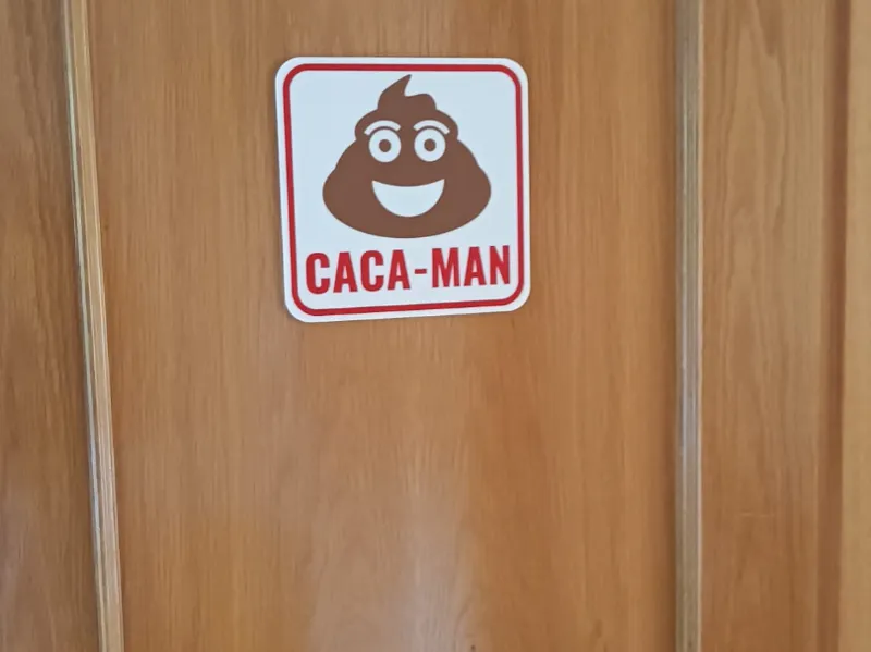 Cartel para WC