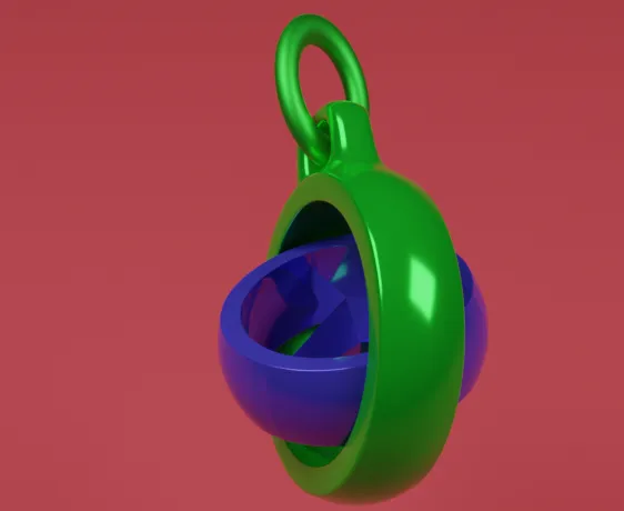Mercedes Gyroscopic Keychain