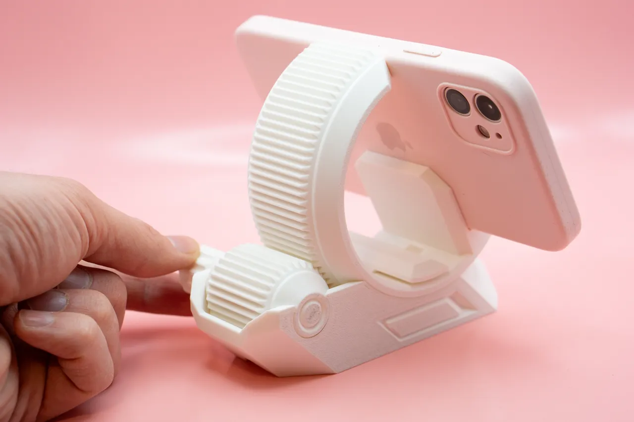Gear Phone Stand by Pork3D.com view 2