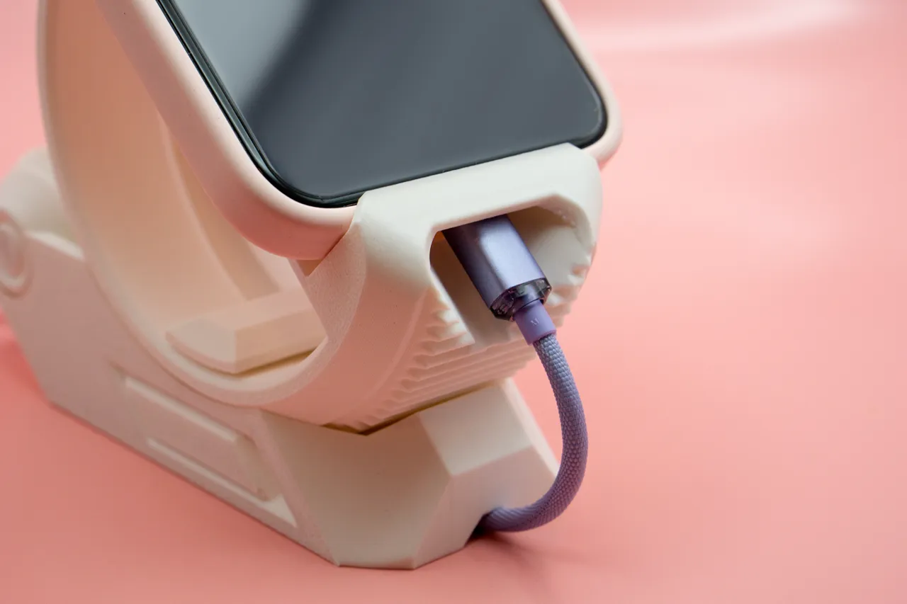 Gear Phone Stand by Pork3D.com view 3