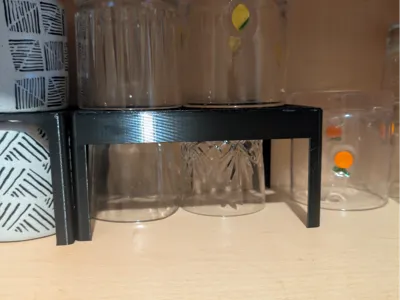 Cupboard Space Saving Cup or Glass Shelf