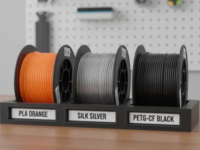 Rapid-Access Modular Filament Rack & Label System
