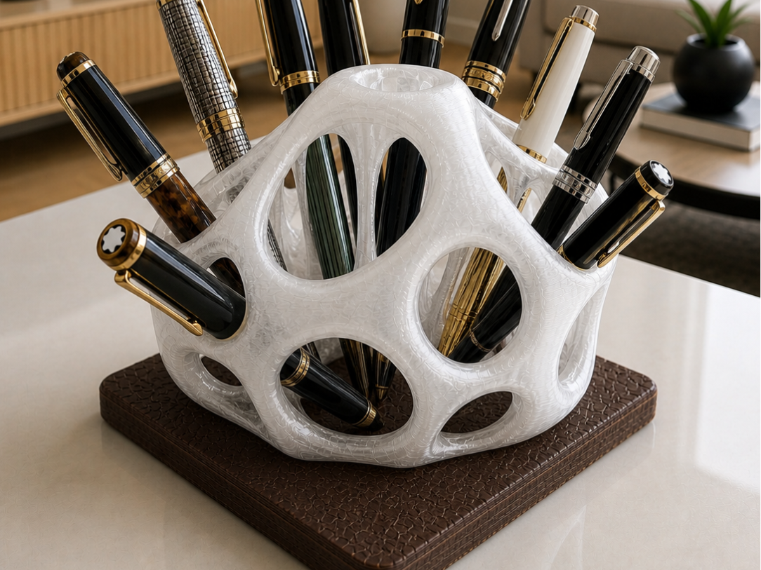 Organizador de Bolígrafos Voronoi