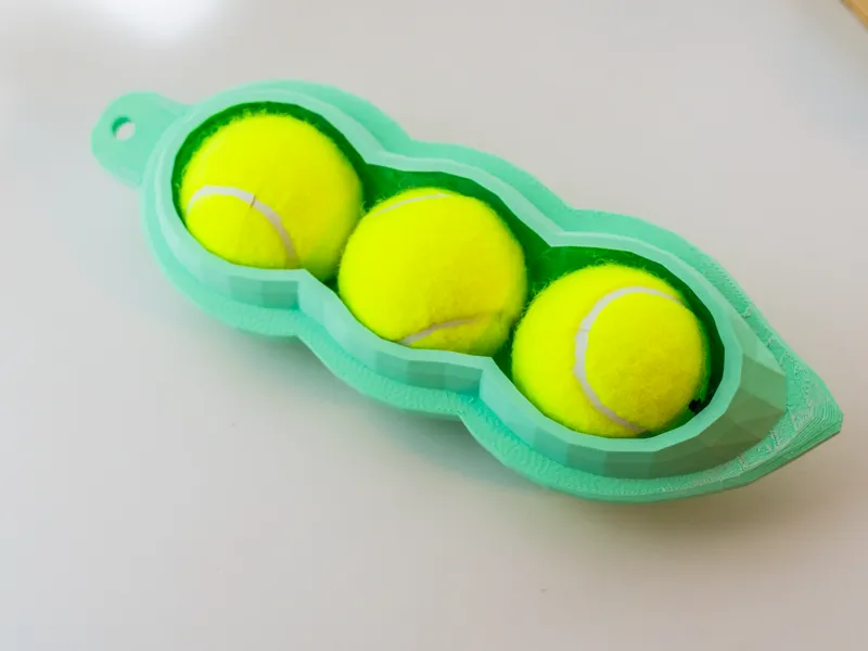 Edamame Tennis Ball Case | Fun 3-Ball Holder