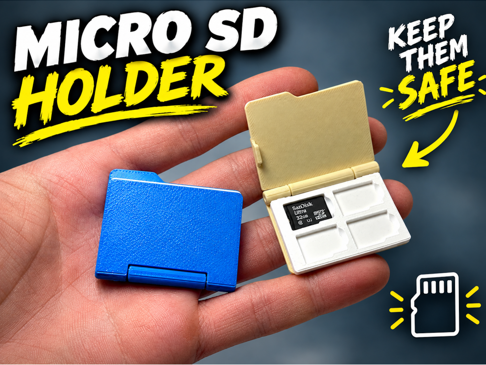 micro SD card holder/travel case - 1