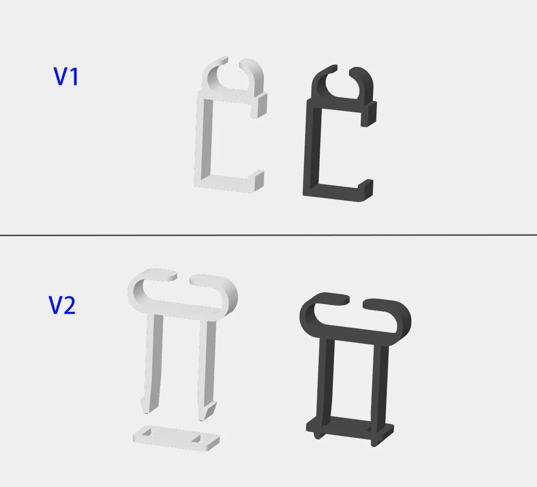 P1S官方尺寸拖链特氟龙管卡扣