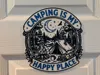 CAMPING IS MY HAPPY PLACE WALL ART
