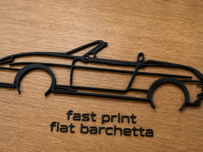 Fiat Barchetta - fast print silhouette