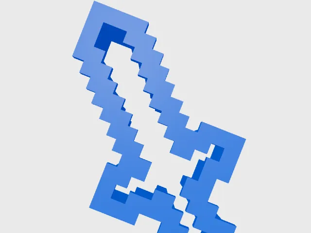 Minecraft Sward Cookie Cutter