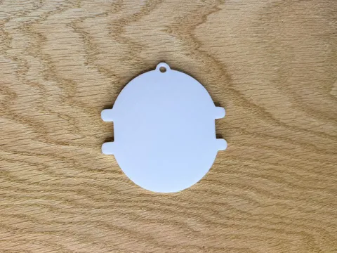 Accesorio para sujetar ligas de cabello: Blank Hair Tie Holder Keychain/Bag Tag — referencia de MakerWorld