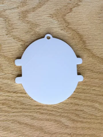 Accesorio para sujetar ligas de cabello: Blank Hair Tie Holder Keychain/Bag Tag — vista de referencia 2
