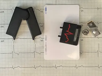 EKG Calipers and Badge Attachment
