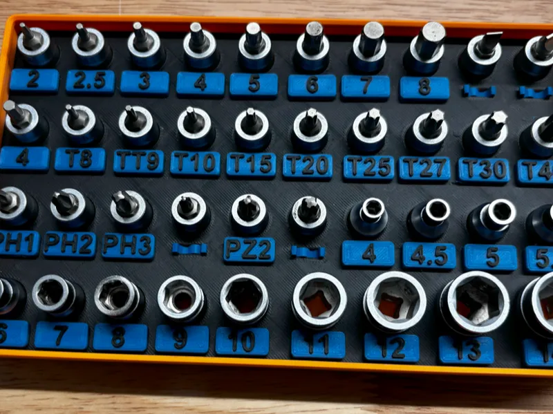 Gridfinity 1/4" Socket Set Organizer 