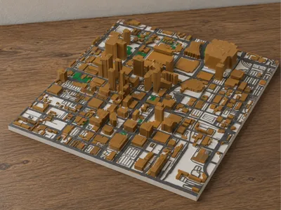 Downtown Phoenix Arizona 3D Map