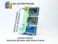 Letter J with photo frame