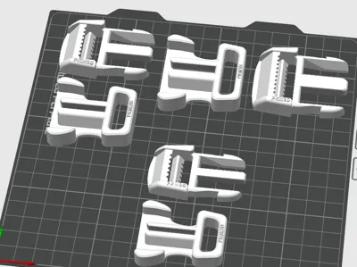Strong and printable click buckle