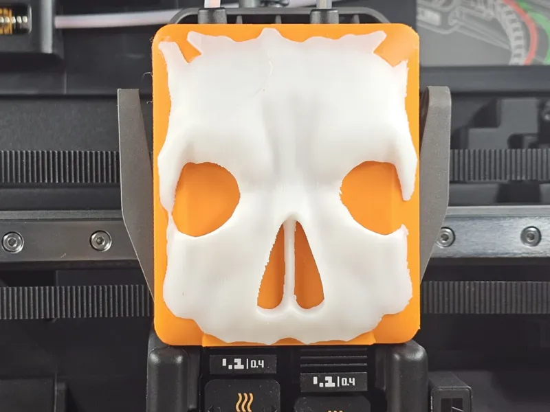 Skull Extruder Front Cover for Bambu Lab H2D