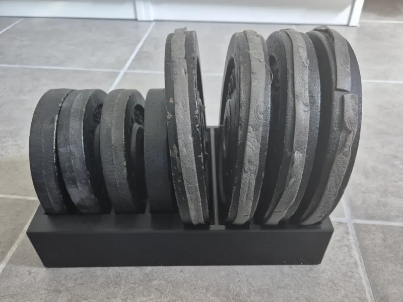 Ablage für Hantelgewichte 1,25KG und 2,5KG