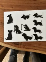 Décor mural chien pour interrupteur — photo 3