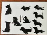 Décor mural chien pour interrupteur — photo 1