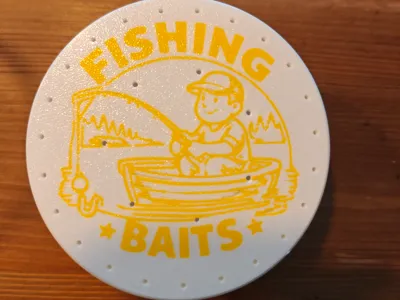 Fishing Bait Box with Screw Lid 