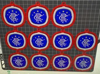 rangers fc keyring