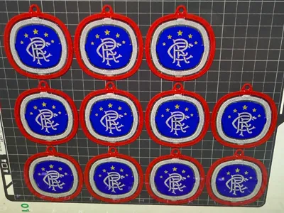 rangers fc keyring