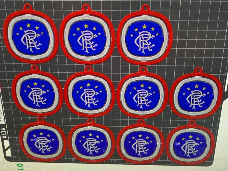 rangers fc keyring