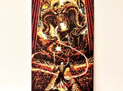 Lord of the rings Gandalf vs Balrog Hueforge