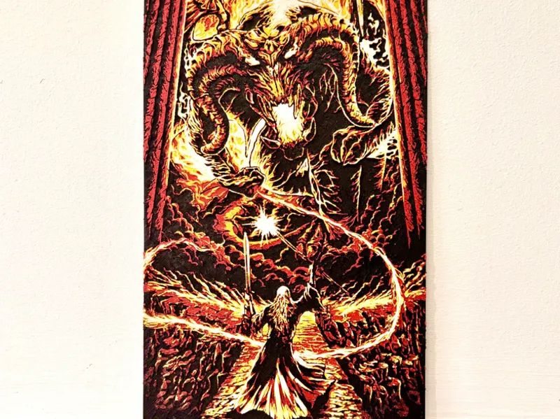 Lord of the rings Gandalf vs Balrog Hueforge