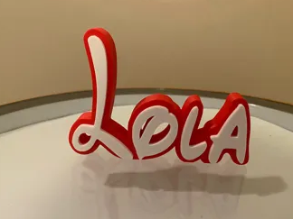 Lola Disney Name Sign Decorated Room child Birth