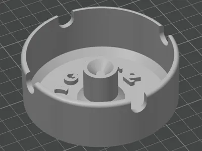 Minimalist Ashtray with Center Snuffer